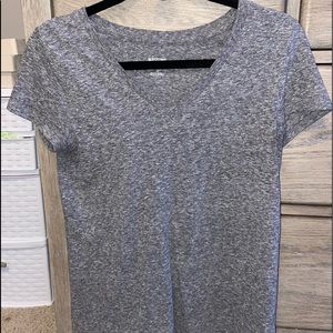 grey V neck